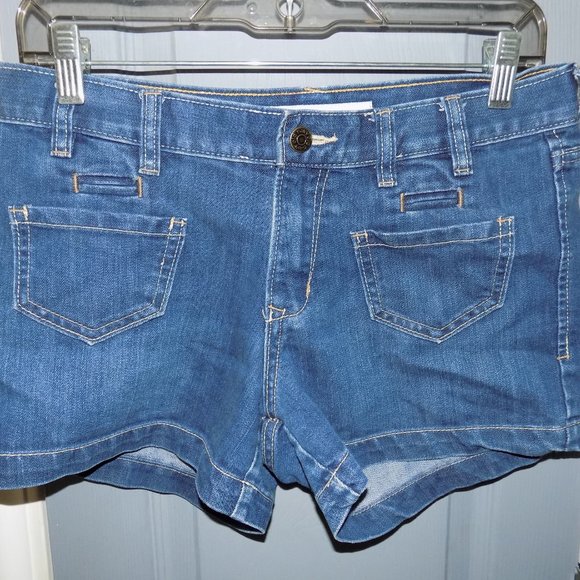 OLD NAVY MID RISE DENIM JEANS MINI SHORT SHORTS - Picture 2 of 3